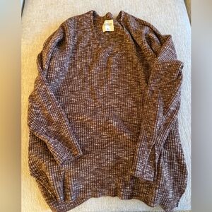 Abercrombie & Fitch V-Neck Brown Sweater